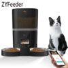 4L Automatic Cat Feeder Smart Pet Feeder For Cats Small Dogs Food Dispenser With Camera Recorder Timing Quantitative Double Bowl - Image 3
