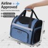 Petskd Pet Backpack Carrier Southwest Airline Approved Cat Travel Backpack for Small Dog Carrier Bag with Safety Lock Zipper - Image 7